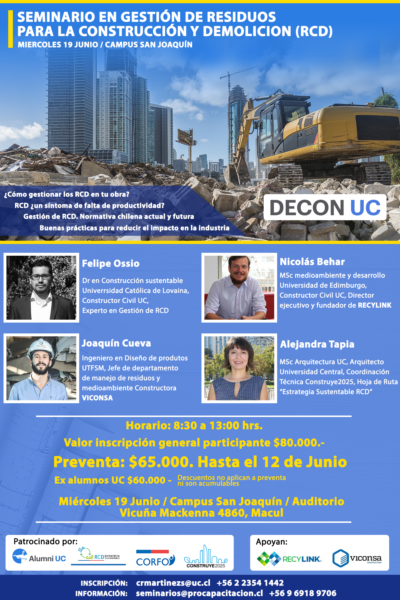Seminario Gestión de Residuos para la Construcción y Demolición RDC