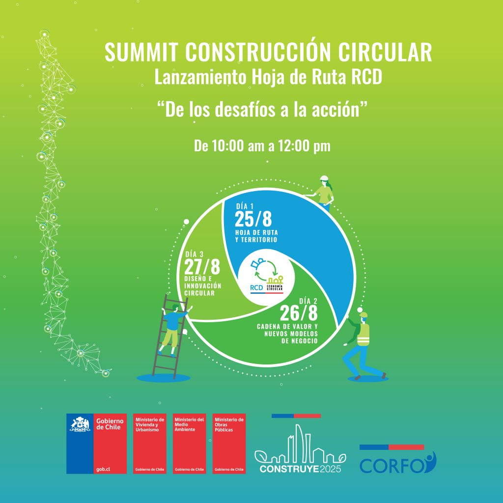 Chile lanza una hoja de ruta para avanzar hacia una economía circular en la construcción 