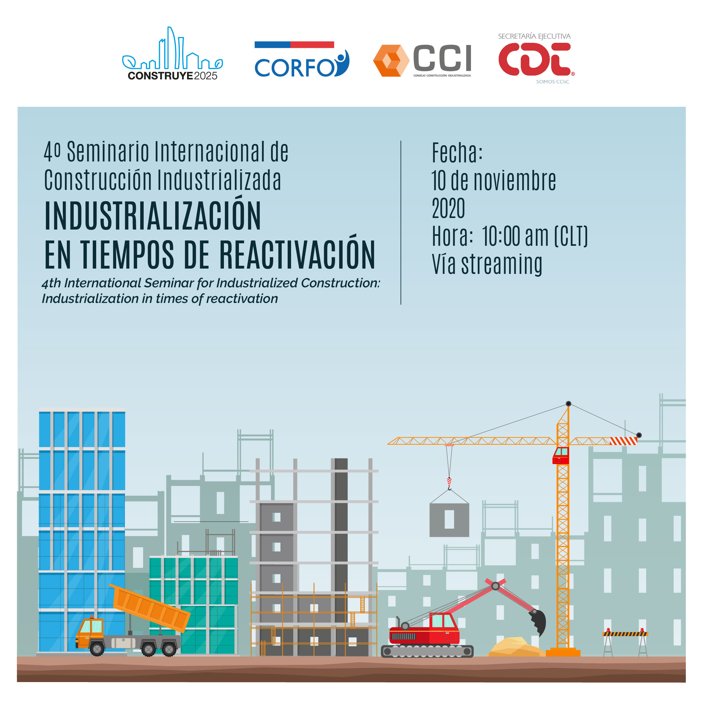 Con exponentes internacionales, se realizará nuevo seminario de construcción industrializada