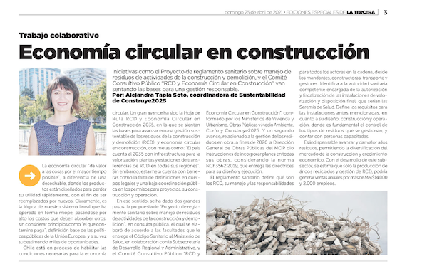 Economía circular en construcción