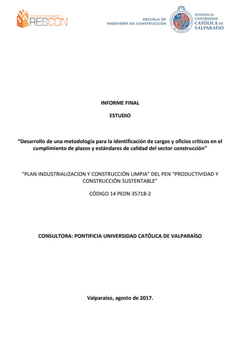 Estudio Cargos Críticos para Productividad en Edificación