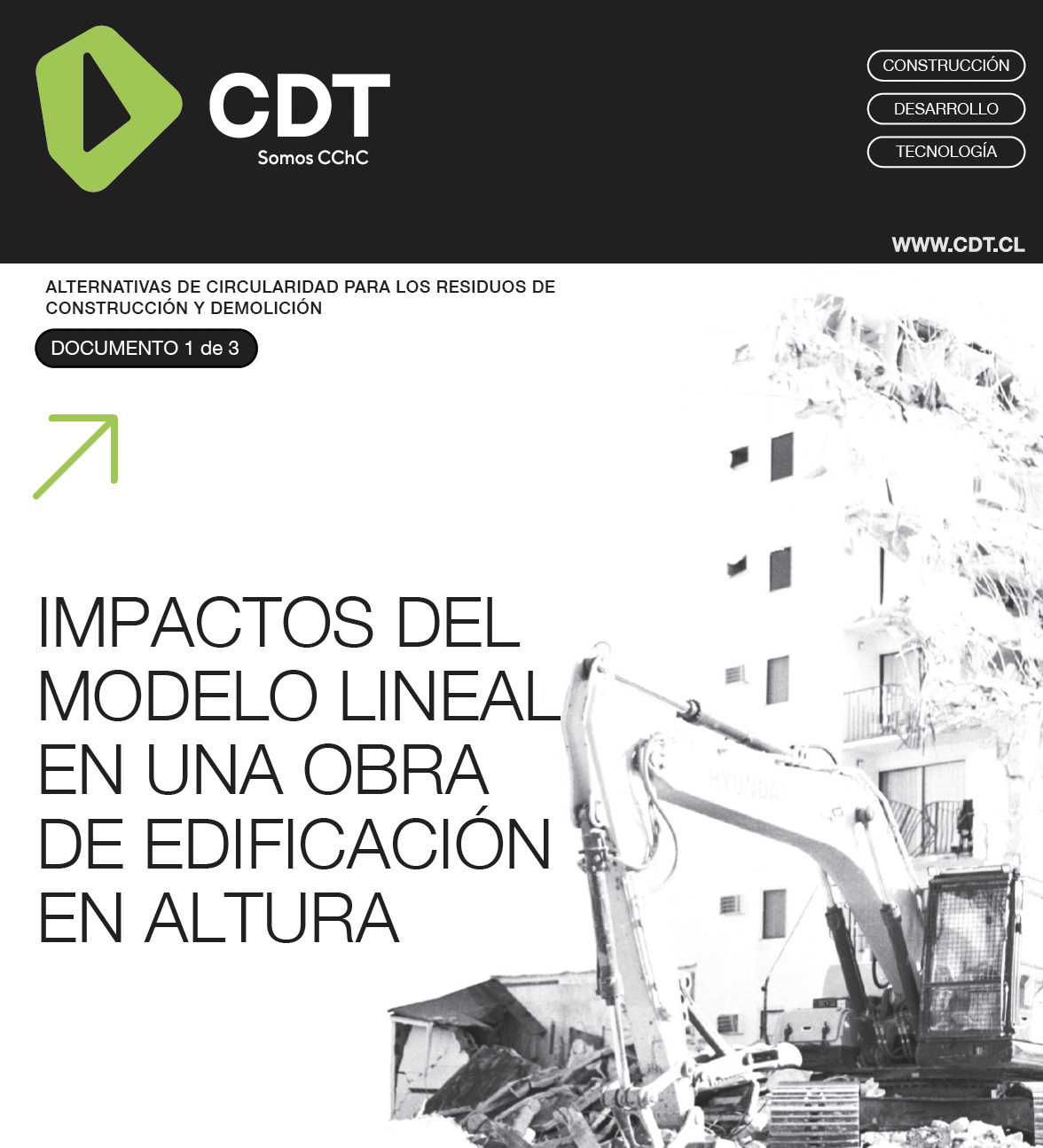 Impactos del modelo lineal en una obra de edificación en altura