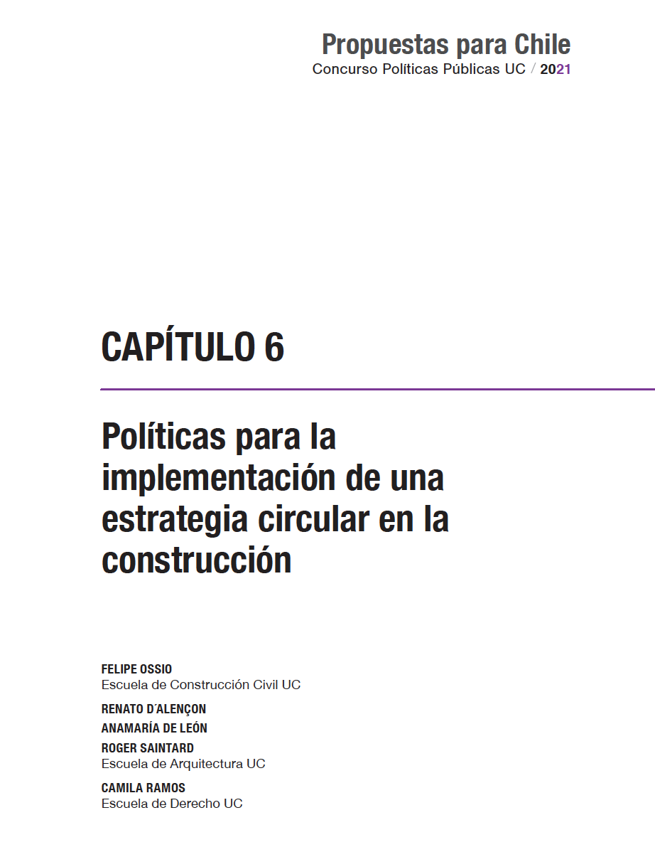 Políticas para la implementación de una estrategia circular en la construcción (incentivos)